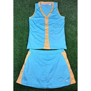Ellesse Women's Blue and Yellow Two Piece Golf Set
